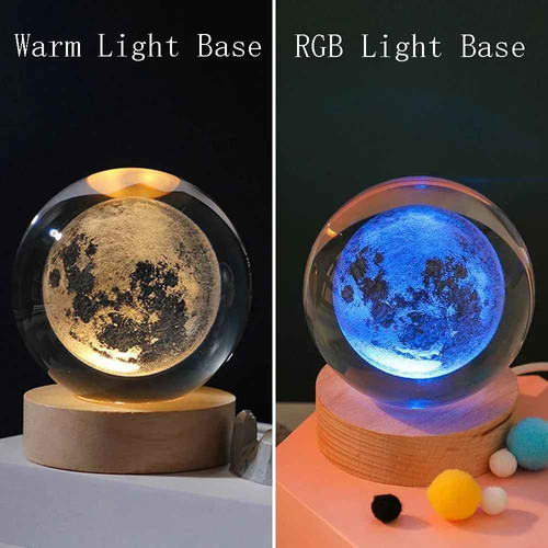 Crystal ball solar system - 3d,