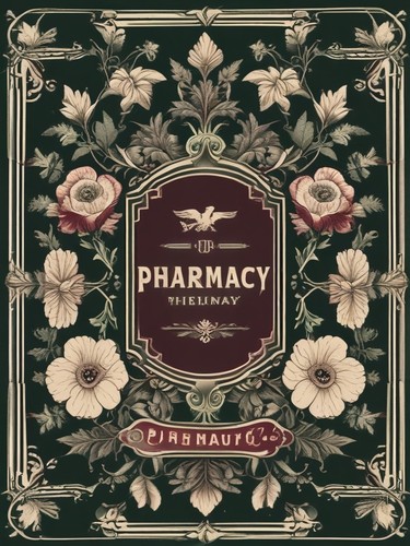 Vintage pharmacy sign english - vintage,