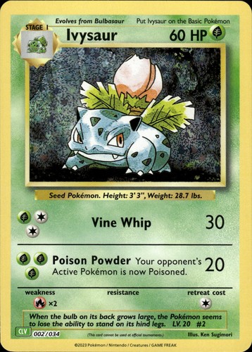 Ivysaur classic collection - ivysaur,