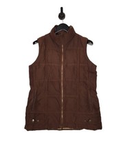 Musto Gilet Size UK 14 Women's Brown Down Insulated Sleeveless Bodywarmer Jacket