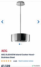 AEG DLE0431M 50cm Island Cooker Hood – Stainless Steel