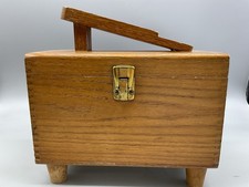 Vintage Wooden Shoe Shine Box
