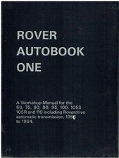 ROVER P4 60 75 80 90 95 100 105S 105R 110 (1953-64) OWNERS WORKSHOP MANUAL