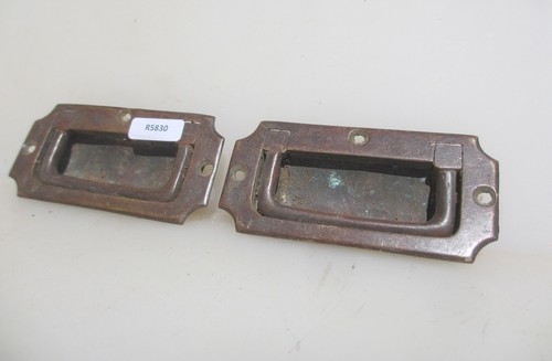 Victorian brass drawer - drawer, handles
