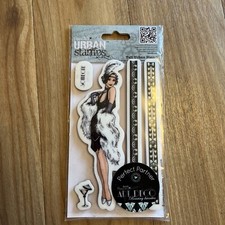 Docrafts Urban Stamps Art Deco Woman Stamp, Tall Urban Stamp, NEW 5 Stamps