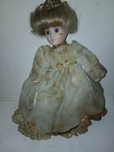 Vintage porcelain doll - vintage,