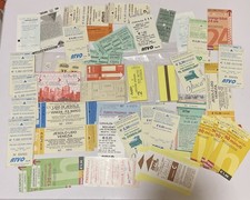 Vintage Lot Of Mixed European Public Transport Used Ticket Stubs. Bus, Train Etc