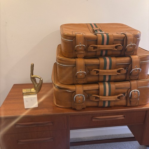 Vintage set tan - of,