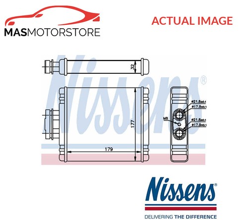 Heater radiator exchanger lhd - radiator,
