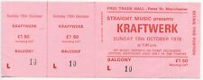 KRAFTWERK 🤖 1978 RARE UNUSED MINT Concert Ticket Manchester UK