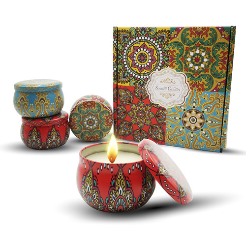 Scented candles gift set 4pcs - scented,