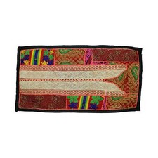 Vintage Embroidered Patchwork Head Board Bohemian Tapestry Wall Hanging Ay