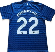 Hand Signed Kiernan Dewsbury-Hall  Name & Number 22 Everton 25/26 Home Shirt (2)