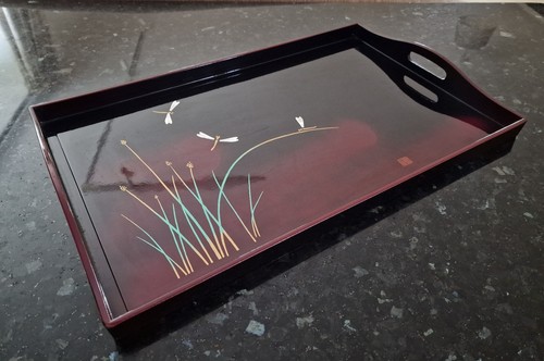 Japanese serving tray black - serving,