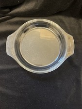 Large Pyrex Casserole Lid, Clear, Round, England, 3E 22.3 Cm Diameter (8 3/4”. )