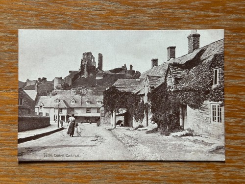 Corfe castle dorset postcard - dorset,