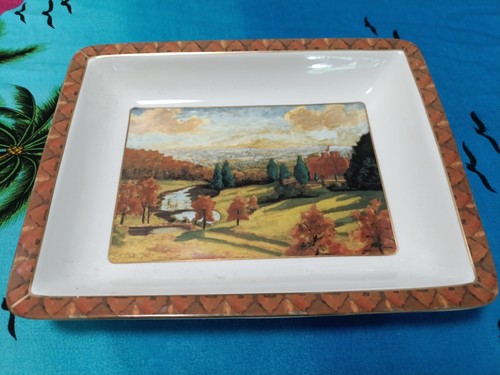 Porcelain tray border - porcelain,