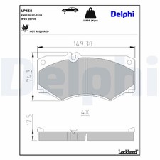 LP468 BRAKE PAD SET, DISC BRAKE FITS MERCEDES-BENZ G-CLASS 230 G