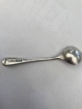 Solid Silver Salt Spoon