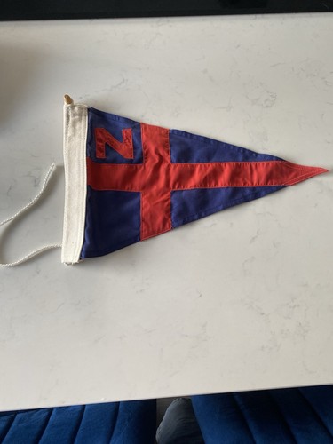 Vintage yacht club burgee flag - vintage,