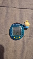 2005 Bandai Tamagotchi Connection V2  Clear Blue Tested Working English + Charm