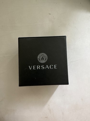 Gold and silver versace watch