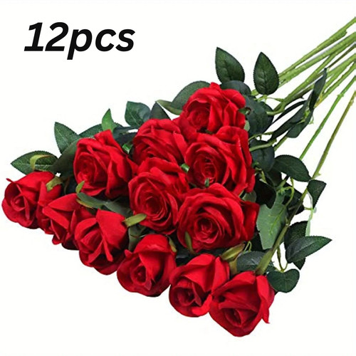 12x artificial single - artificial, rose
