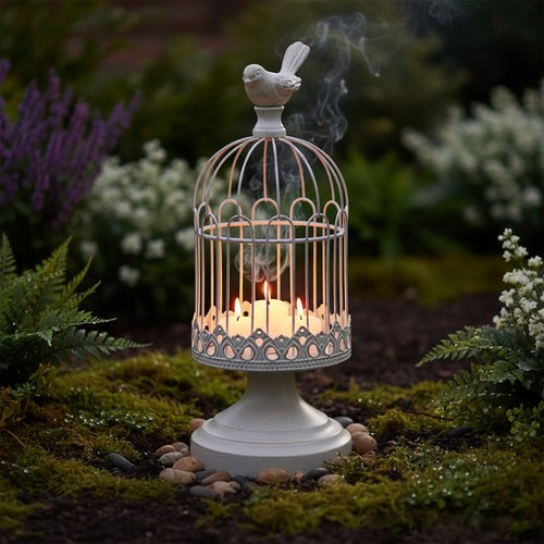 Birdcage candle holder - birdcage,