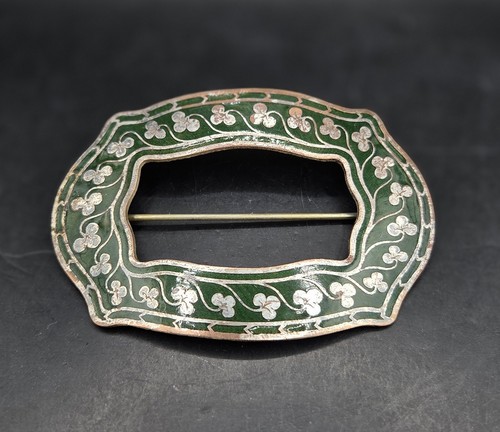 Antique green enameled - antique,