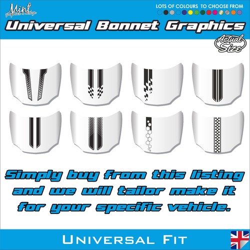 Universal bonnet hood stripes - universal,