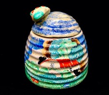Clarice Cliff Newlyn Beehive Honey Pot Art Deco / Antique / Bizarre / c1935 