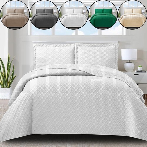 Quilted throw 3piece bedspread - 3piece,