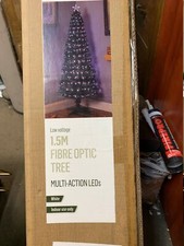 THE TREE COMPANY 1.56M FIBRE OPTIC CHRISTMAS TREE BLACK