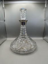Vintage cut glass - glass, ships
