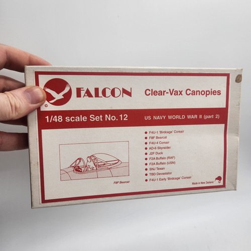 Falcon clear vax canopy - clear-vax, 1/48