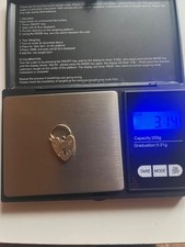 9ct gold heart padlock scrap or keep