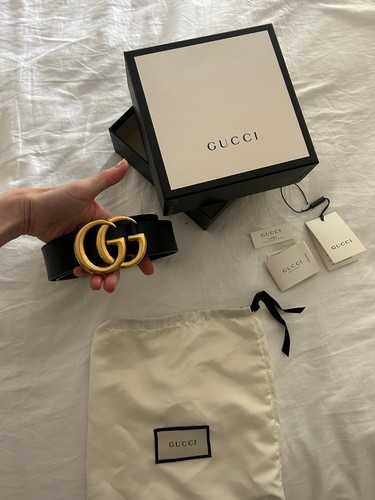Gucci women leather belt - gg,