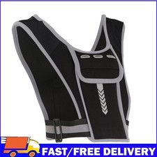 Reflective Running Vest Backpack Sports Outdoor Cycling Hiking Water Phone Bags