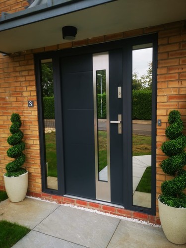 Bespoke glazed steel front - glazed,