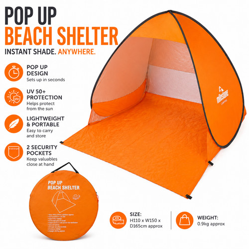 Pop beach tent person - beach, 2