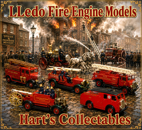 Vintage lledo fire engines - 6, x