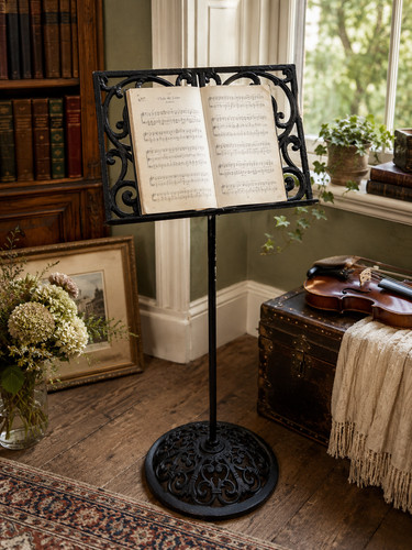Heavy cast iron music stand - iron,