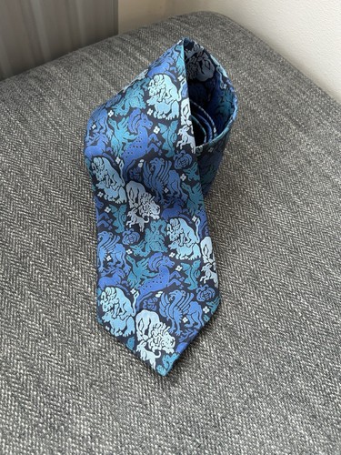 Liberty london blue silk - london,