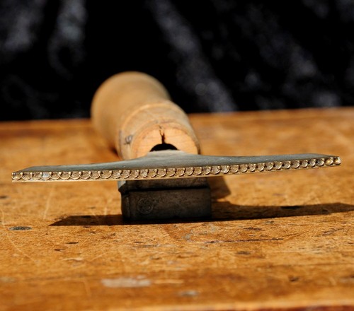 Brass bookbinder hand tool - hand,