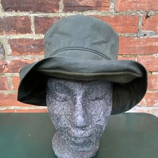 Failsworth Waxed Cotton Bucket Hat Small / Medium Olive Green Made In UK