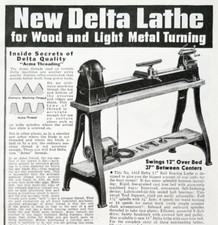 1941 Delta Lathe Wood Metal
