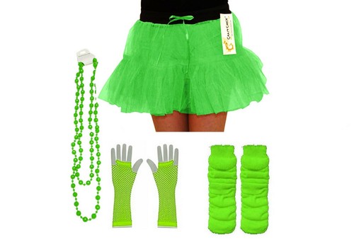 Neon 80s fancy dress hen - neon,