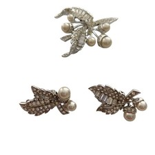 Boucher Faux Pearl Brooch &