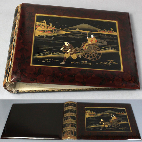 Japanese 1900 lacquer panels - c.1900,