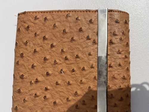 Koko tan clutch bag ostrich - koko,